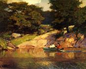 爱德华 亨利 波特哈斯特 : Boating in Central Park